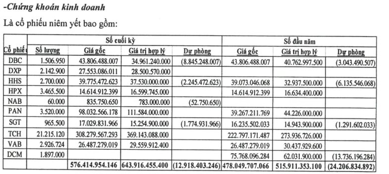 "Trắng" doanh thu cốt lõi, một công ty bất động sản rót 580 tỷ đầu tư cổ phiếu niêm yết, có mã tạm lãi 20%- Ảnh 1.