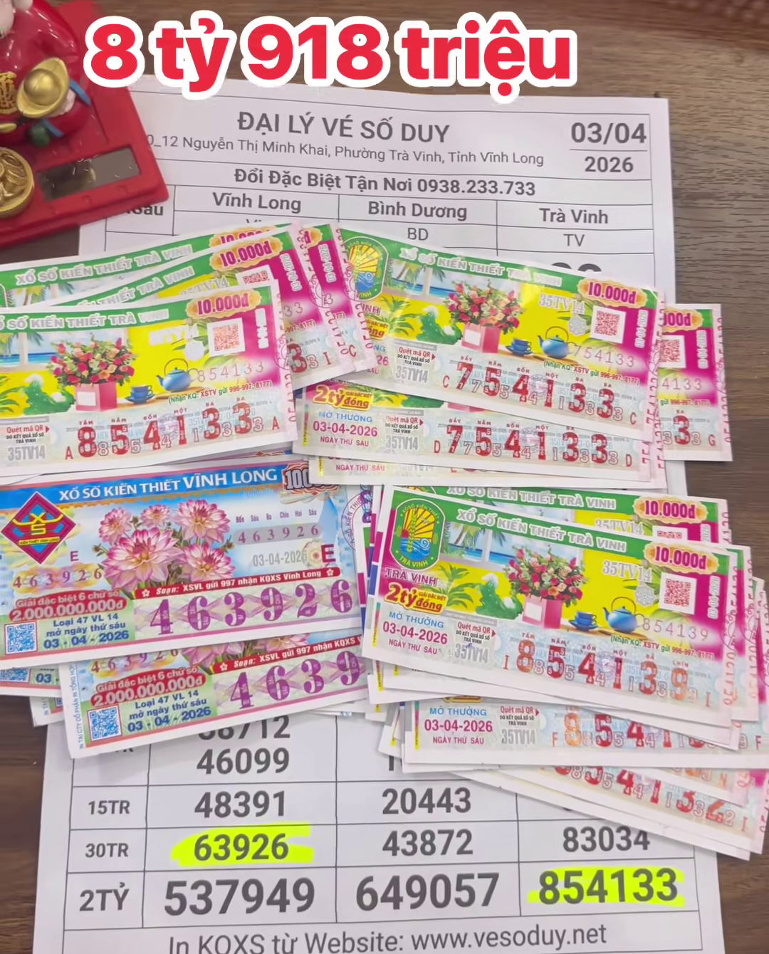 Xổ số miền Nam ngày 5 - 4: Nhiều khách hàng trúng thưởng lớn tại Trà Vinh và Long An - Ảnh 3.