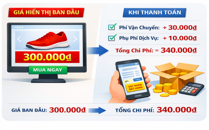 Chi phí ẩn trong mua sắm online 2026 người tiêu dùng cần biết để tránh bất ngờ - Ảnh 1.