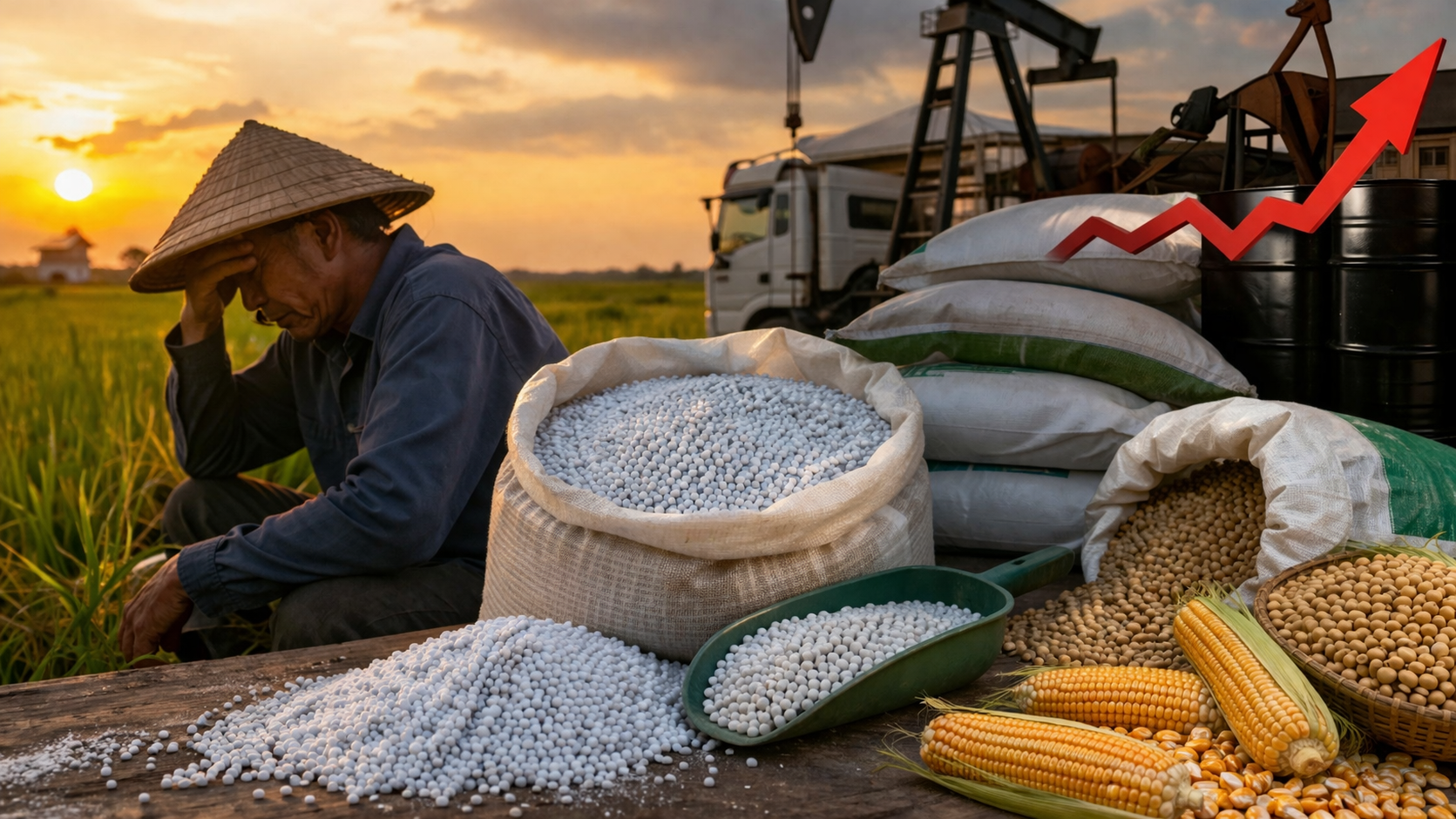 Căng thẳng Trung Đông: Phân bón tăng sốc, có loại vượt 1,1 triệu/bao, nông sản lại lao dốc, chuyện gì đang xảy ra? - Ảnh 1.