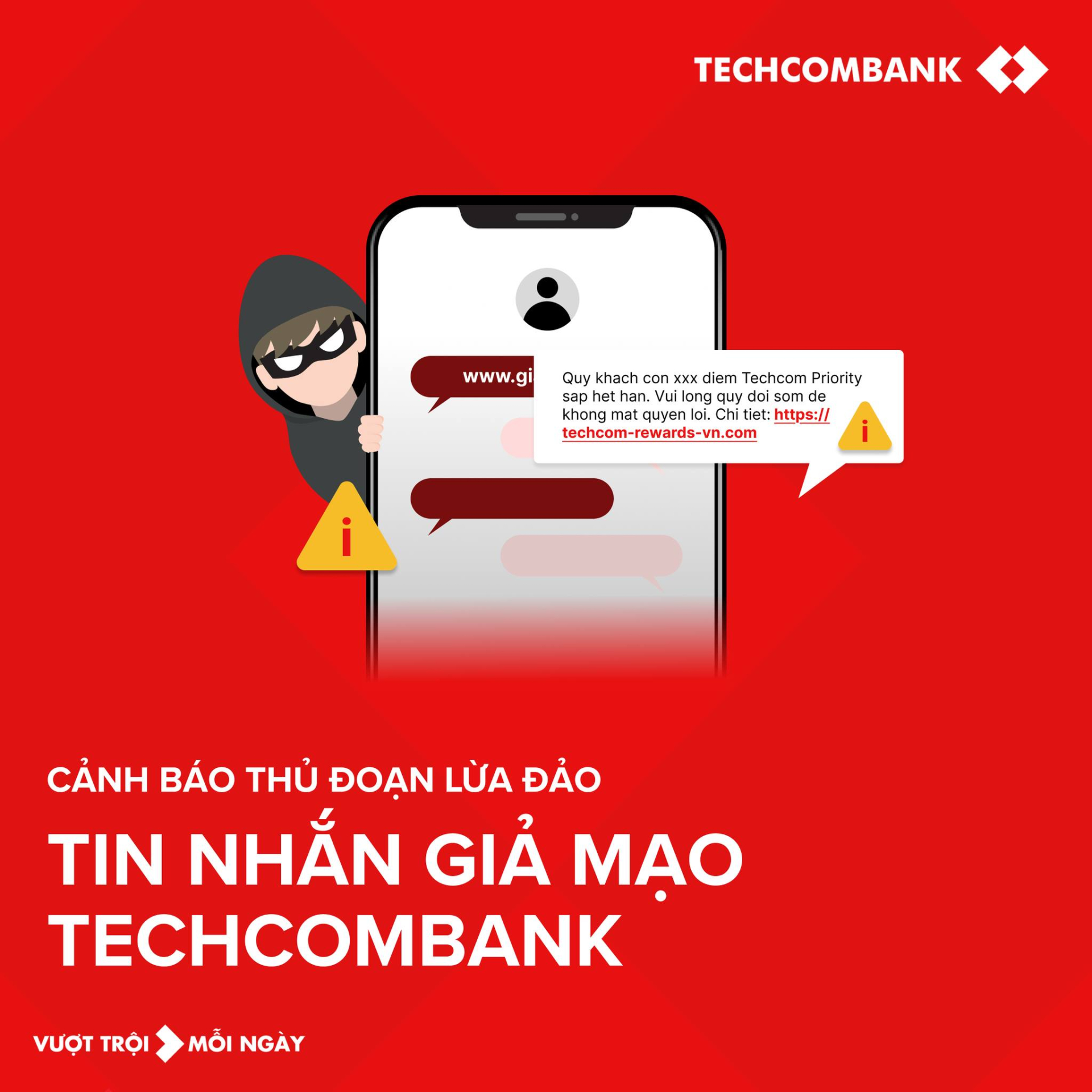 Techcombank cảnh báo đến người nhận được tin nhắn này- Ảnh 1.