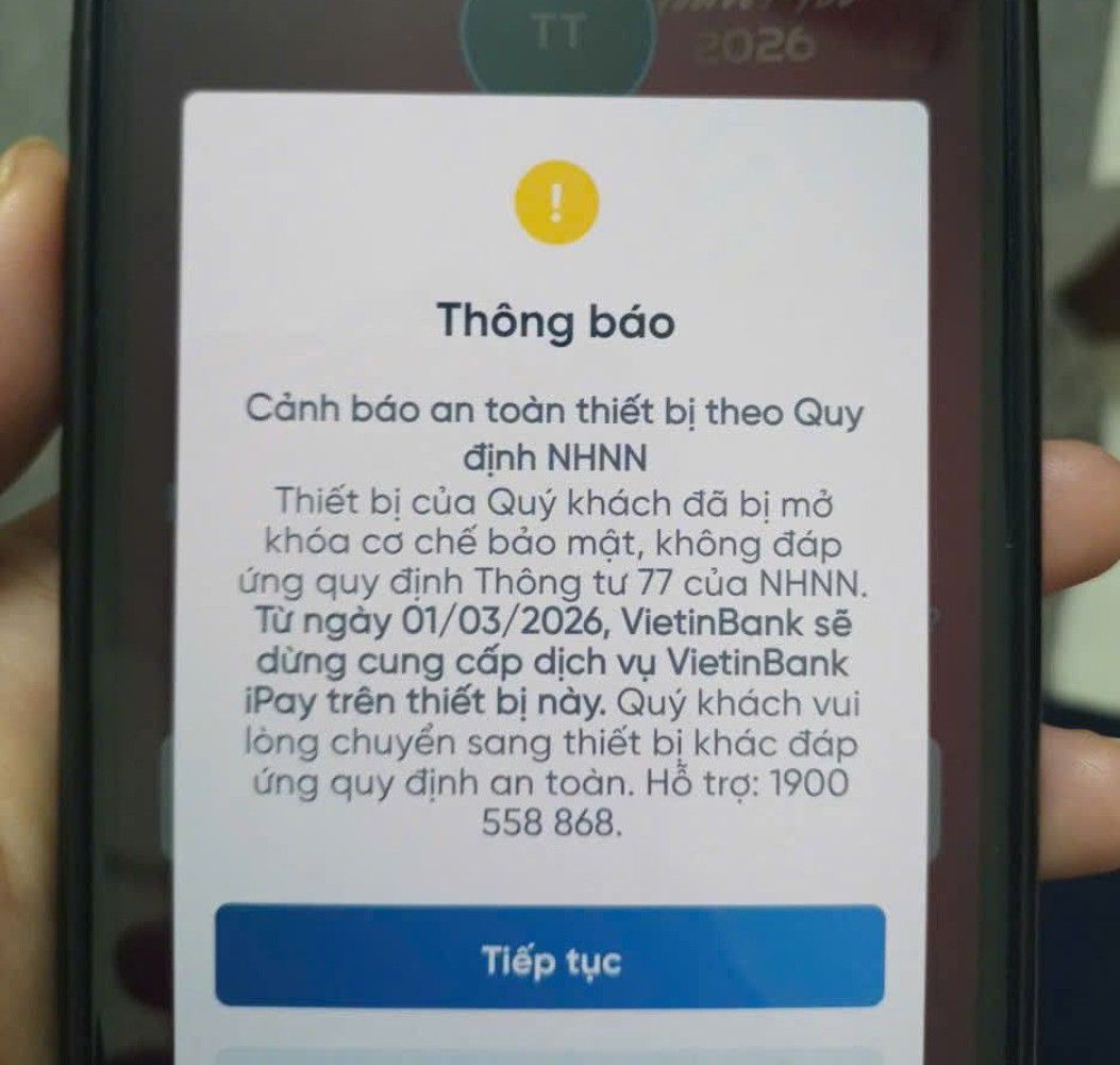 Từ nay, Vietcombank, BIDV, Agribank... đóng băng tài khoản, từ chối truy cập trên các điện thoại sau- Ảnh 2.