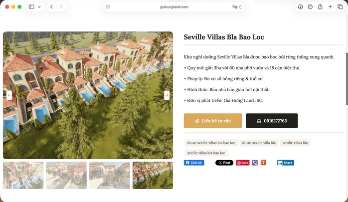 Sự thật về dự án Seville Villas Bla tại Lâm Đồng- Ảnh 1.