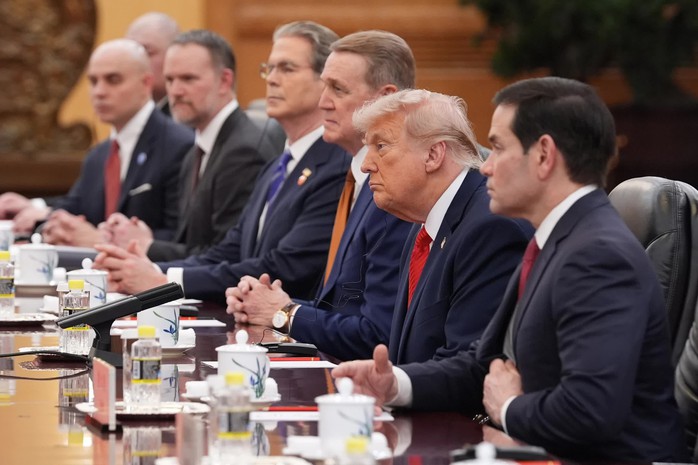 Chủ tịch Trung Quốc Tập Cận Bình hội đàm với Tổng thống Mỹ Donald Trump - Ảnh 6.