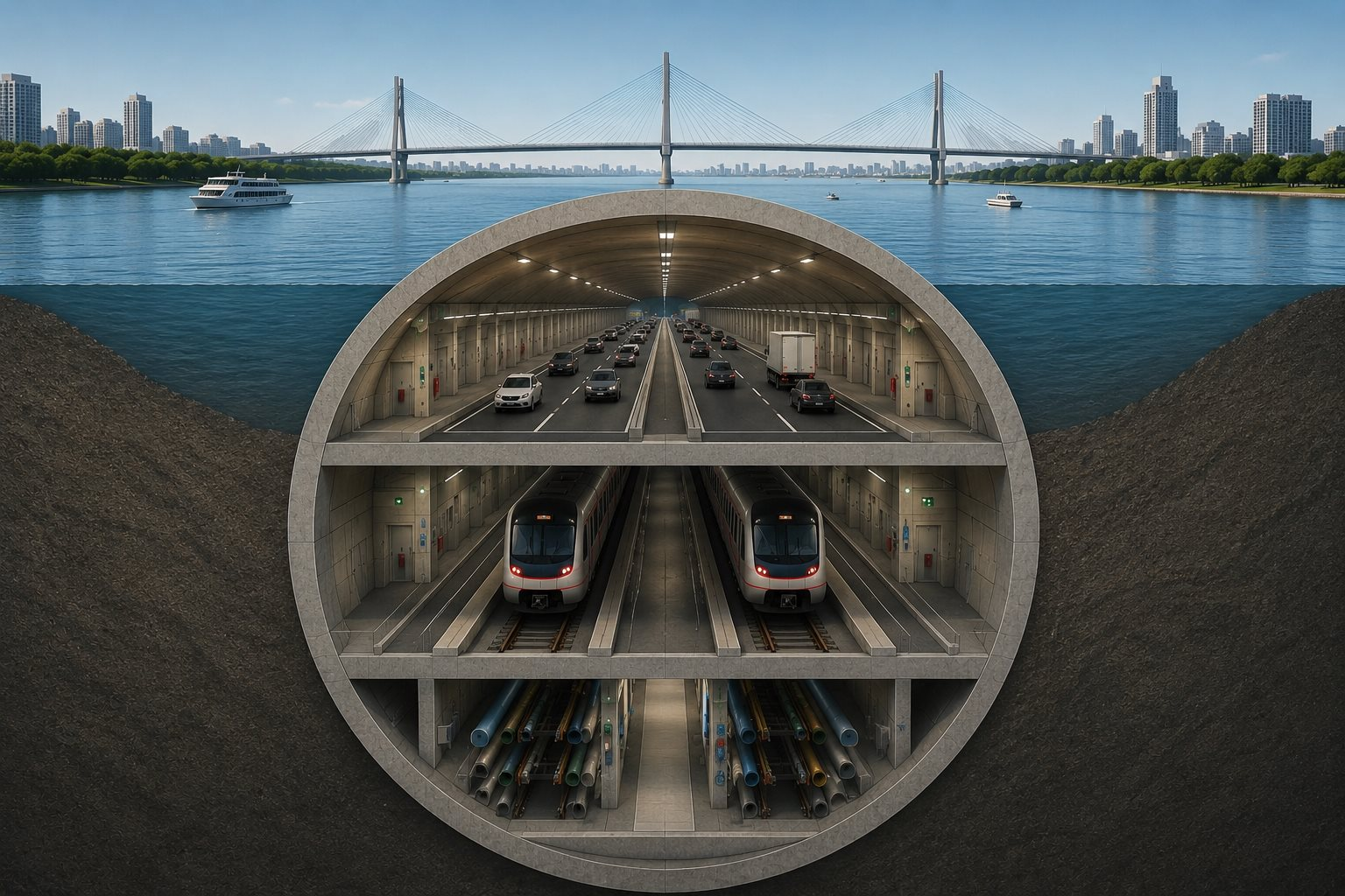 Chưa từng có trong lịch sử: Hà Nội tính xây công trình ngầm kết hợp cả metro và đường bộ dưới lòng đất, tương tự hàng loạt công trình của Trung Quốc- Ảnh 1.