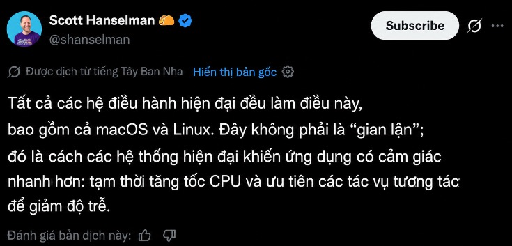 Bị tố "lươn lẹo" tốc độ mở ứng dụng, sếp Microsoft đáp trả: "Apple và Linux đều làm vậy"- Ảnh 1.