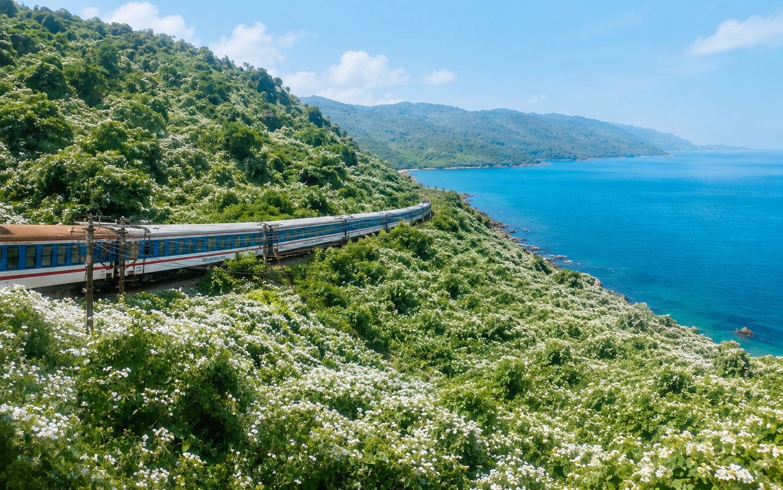 "Thiên đường hạ giới" đang phủ trắng muốt đèo Hải Vân khiến bao người đắm say: Đẹp đến đâu, đáng lo đến đó!- Ảnh 1.