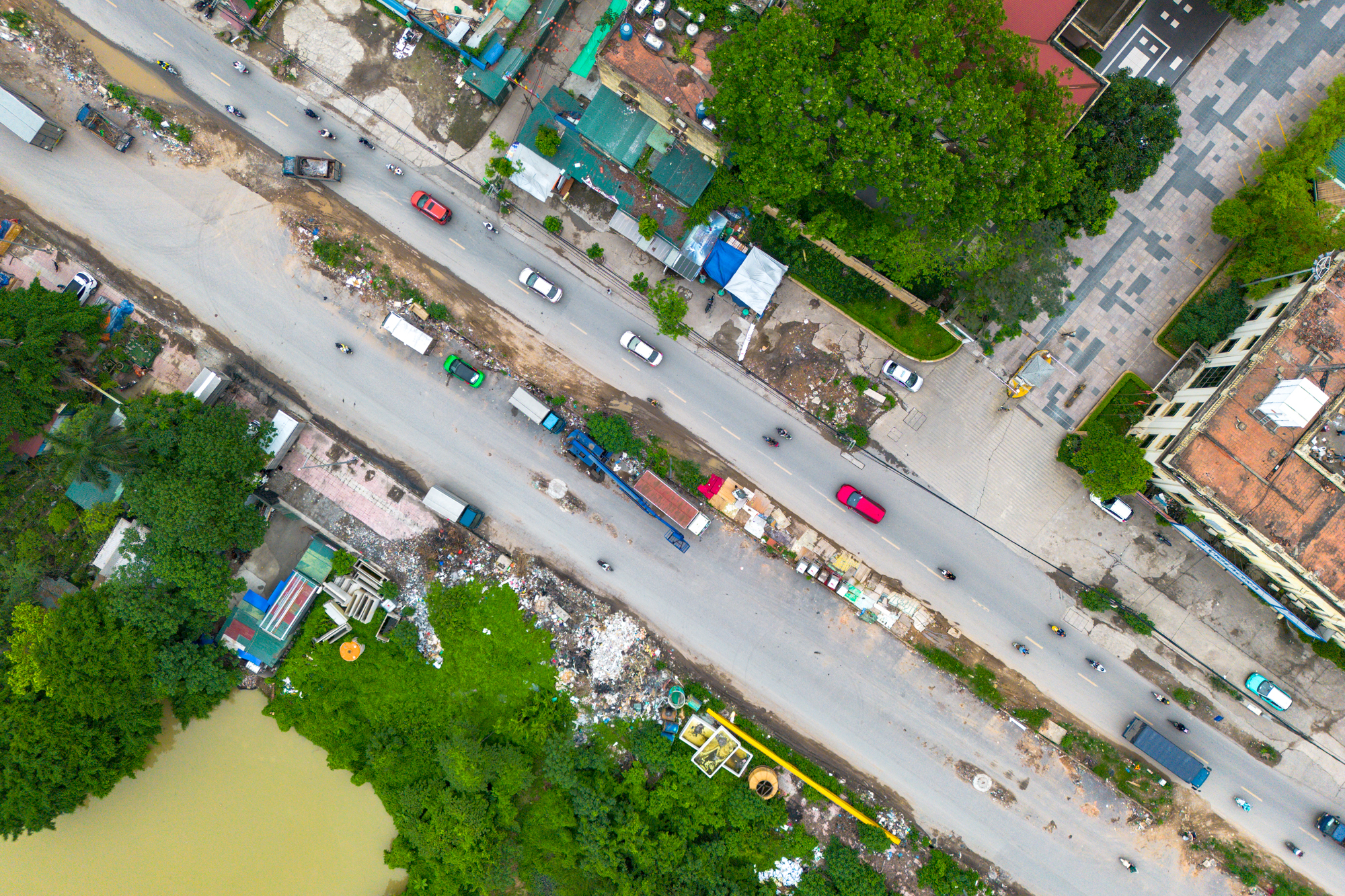 Toàn cảnh tuyến đường dài 5km dang dở suốt hơn 10 năm: Đang được đẩy nhanh tiến độ, kết nối loạt khu đô thị phía Tây Hà Nội - Ảnh 7.