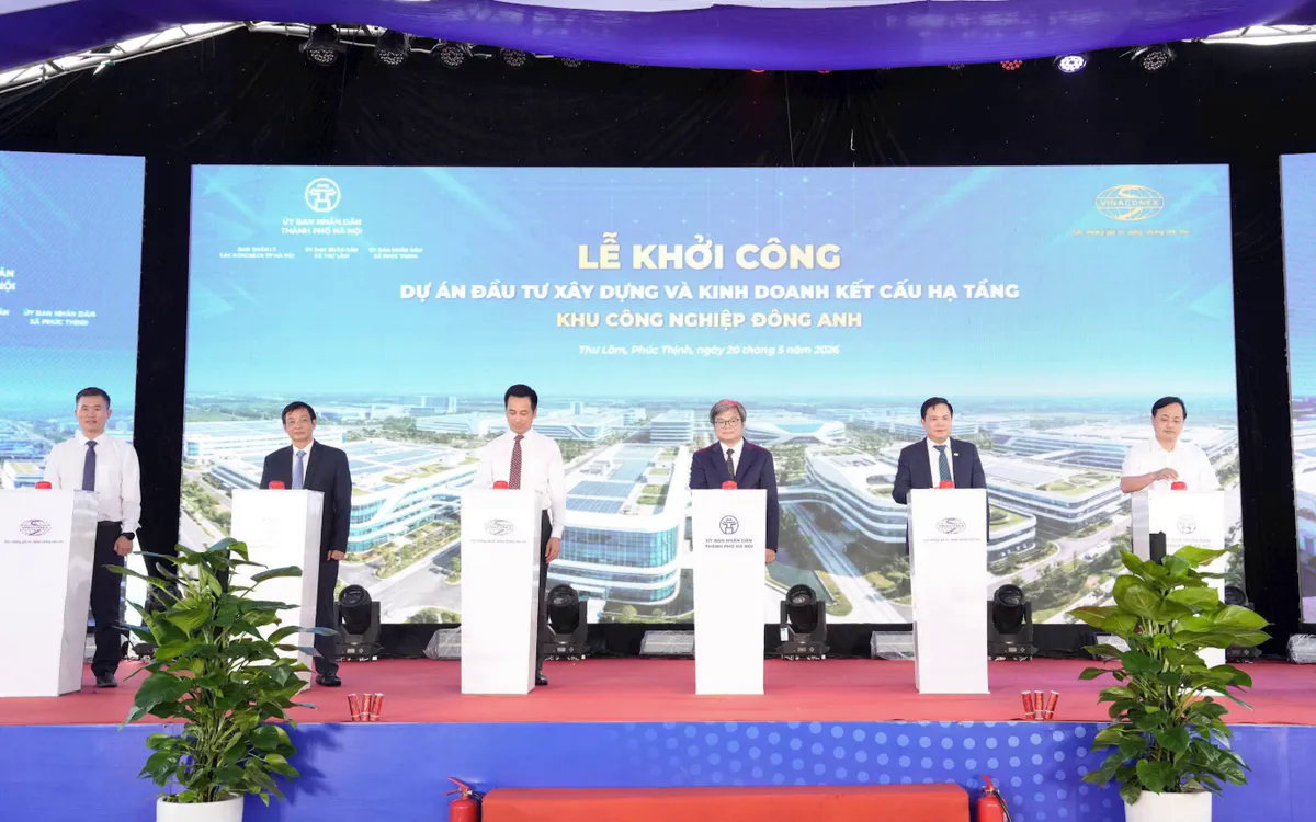 Hà Nội khởi công Khu công nghiệp Đông Anh hơn 6.338 tỷ đồng- Ảnh 1.