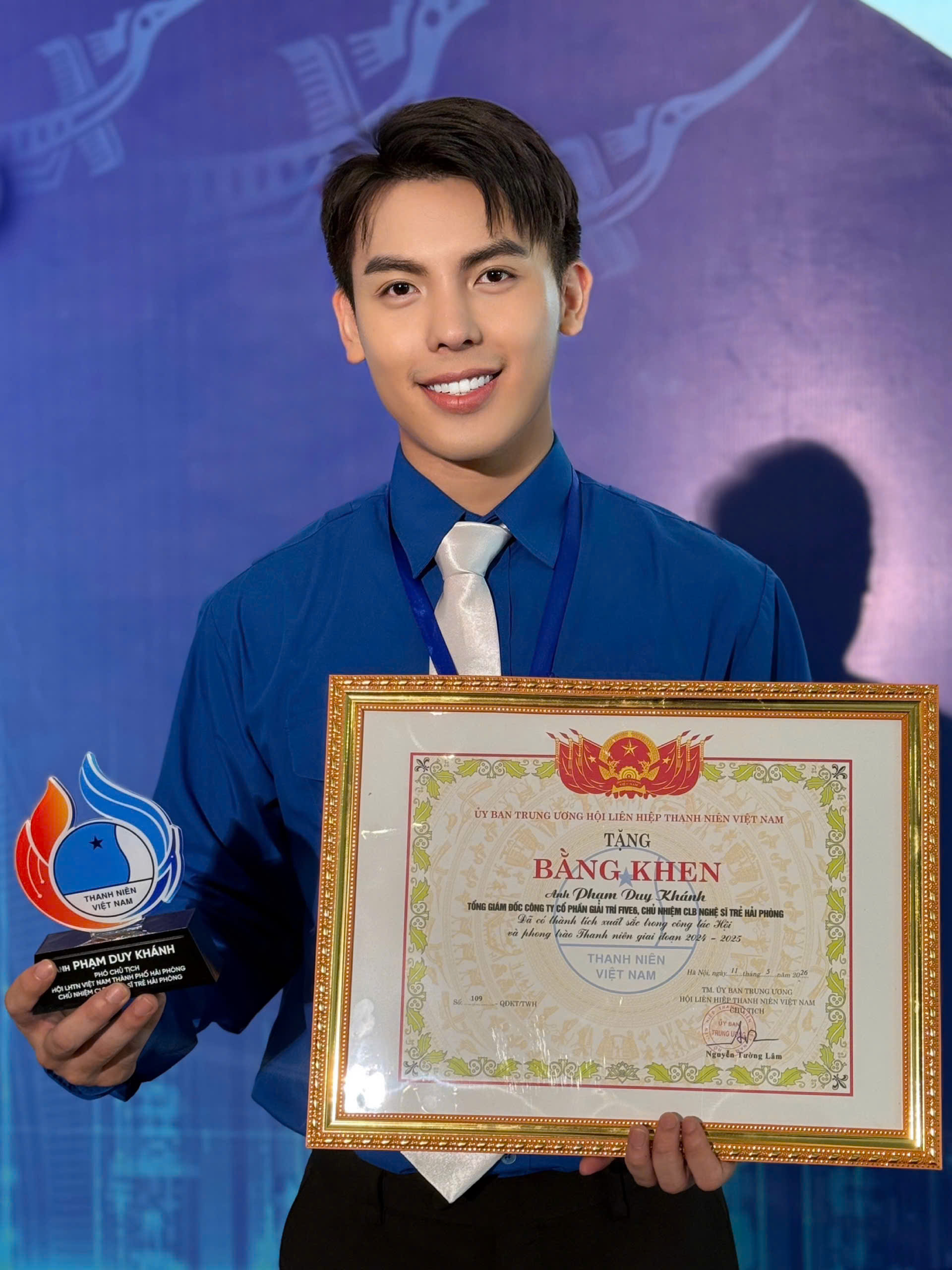 Phạm Duy Khánh được bổ nhiệm Phó chủ tịch Hội Liên hiệp Thanh niên Việt Nam TP Hải Phòng  - Ảnh 1.