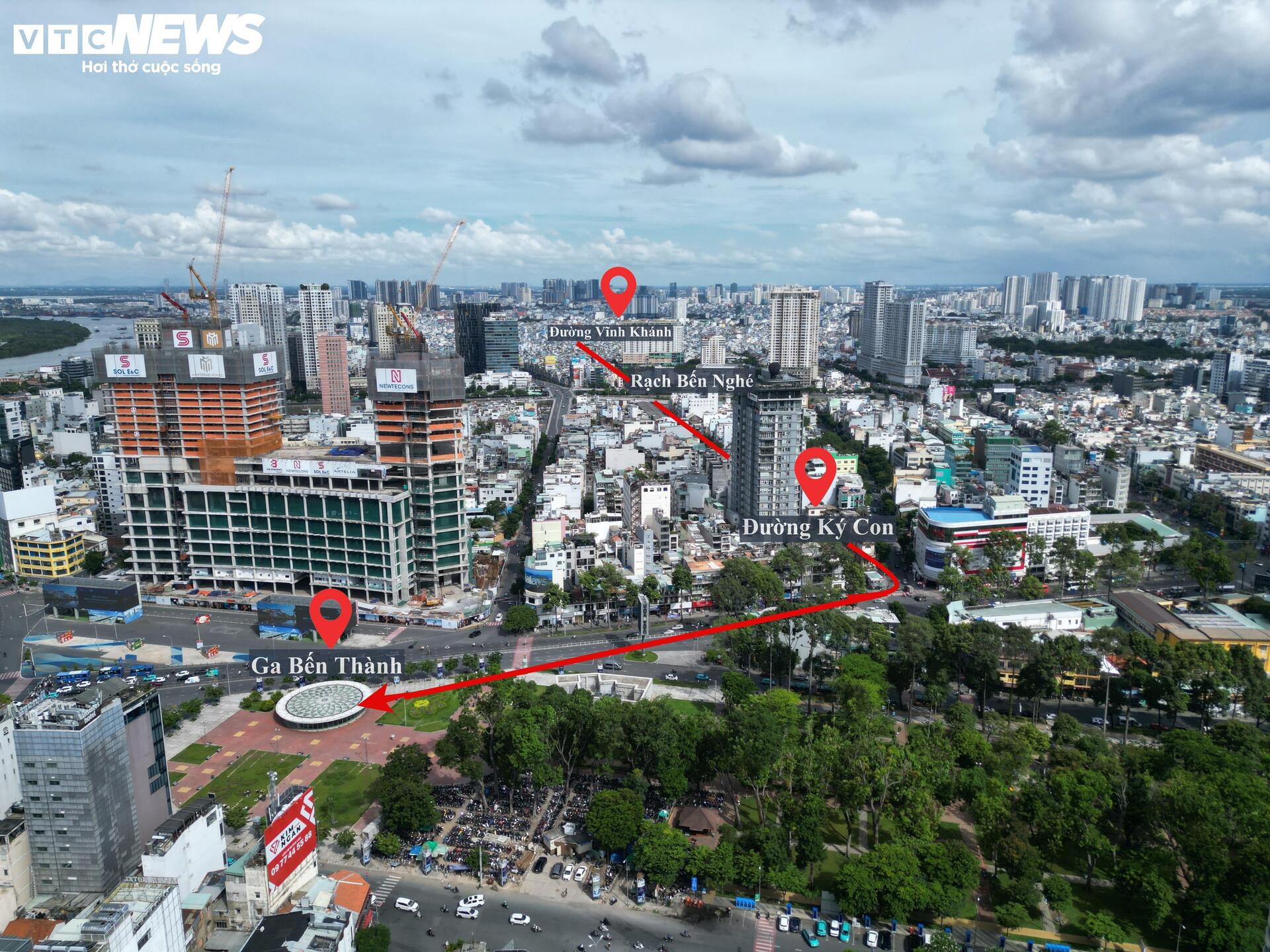 Toàn cảnh dự kiến hướng tuyến metro Bến Thành - Cần Giờ- Ảnh 1.