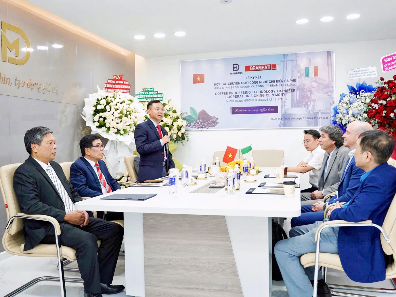 Minh Đăng Group bắt tay Brambati S.p.A đầu tư công nghệ Italy chế biến cà phê 3,5 triệu EUR - Ảnh 1.