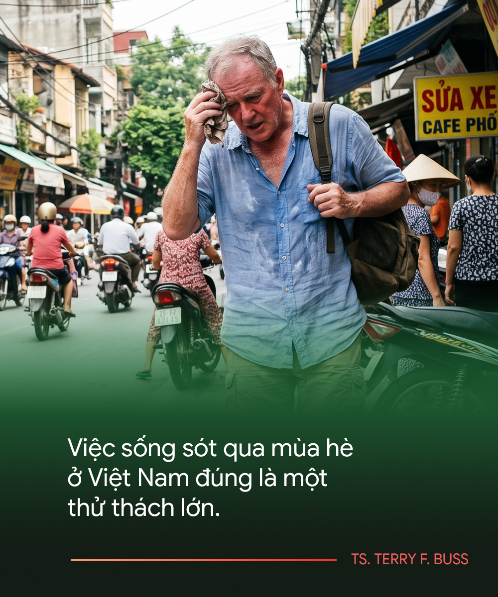Tiến sĩ Mỹ tiết lộ cách "sống sót" qua mùa hè ở Việt Nam và lời thú nhận bất ngờ- Ảnh 1. Tiến sĩ Mỹ tiết lộ cách "sống sót" qua mùa hè ở Việt Nam và lời thú nhận bất ngờ- Ảnh 1.