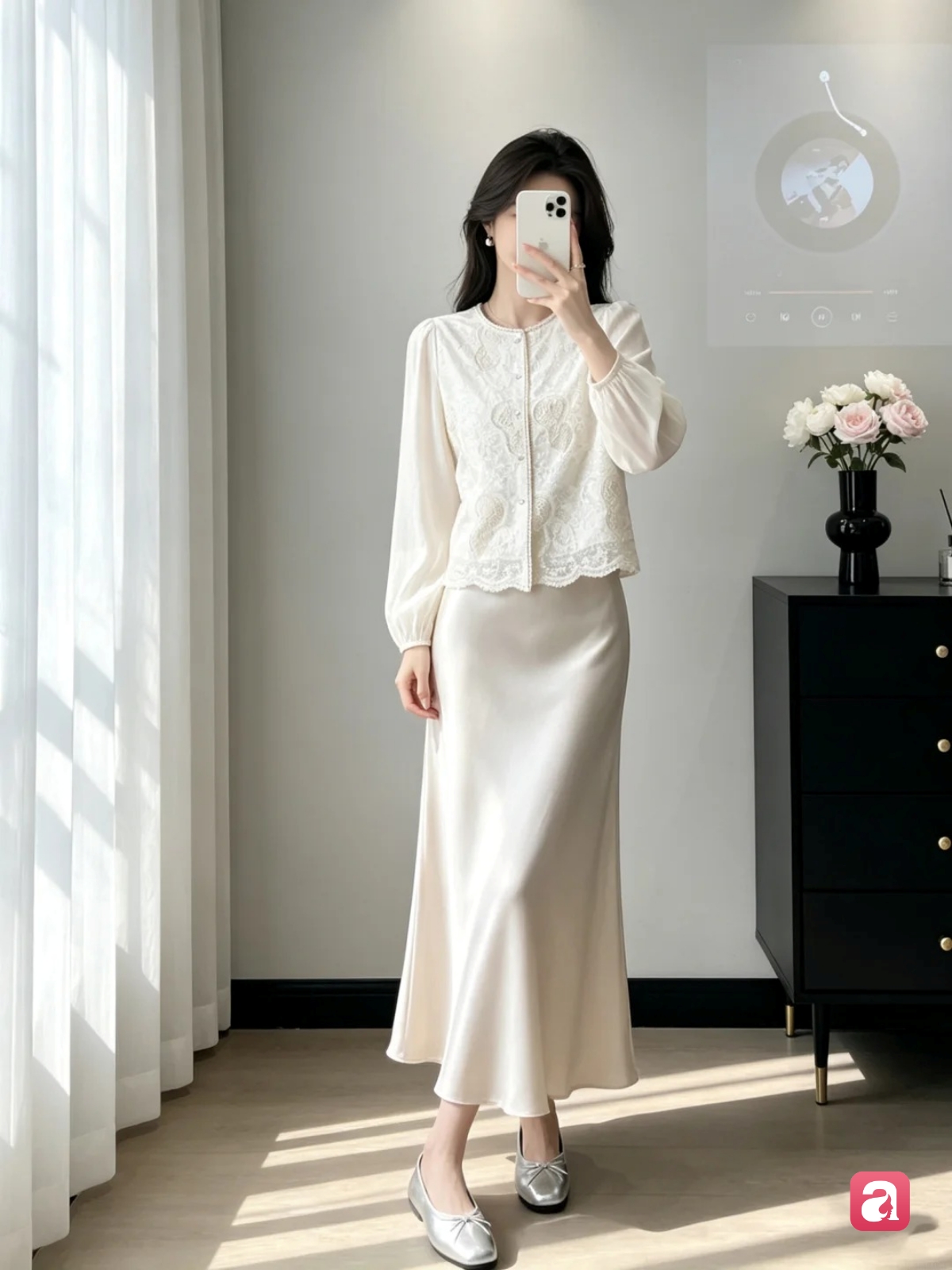 Mùa hè năm nay, hội mặc đẹp đều đang mê kiểu chân váy trắng mềm rũ này - Ảnh 4.