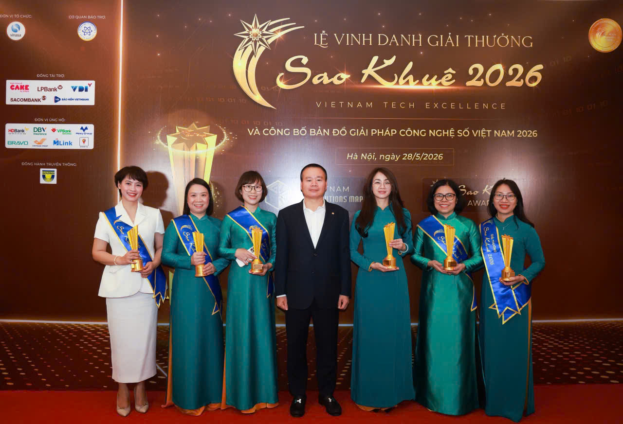 6 giải pháp ngân hàng số của BIDV đạt giải Sao Khuê 2026- Ảnh 1. 6 giải pháp ngân hàng số của BIDV đạt giải Sao Khuê 2026- Ảnh 1.