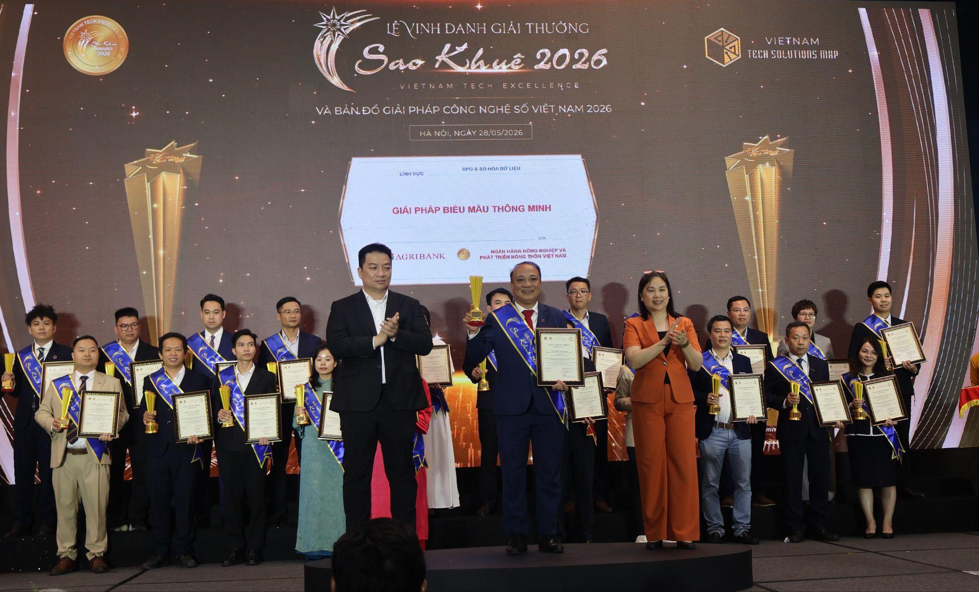 Agribank được vinh danh 2 Giải thưởng Sao Khuê 2026 với hai giải pháp công nghệ số tiêu biểu - Ảnh 1.