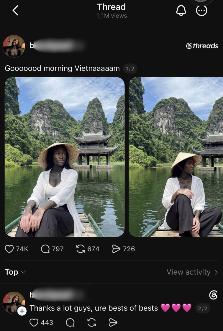 Nữ du khách da màu "đẹp lạ" bị bóc phốt khi check-in nơi Sơn Tùng M-TP quay MV- Ảnh 2.