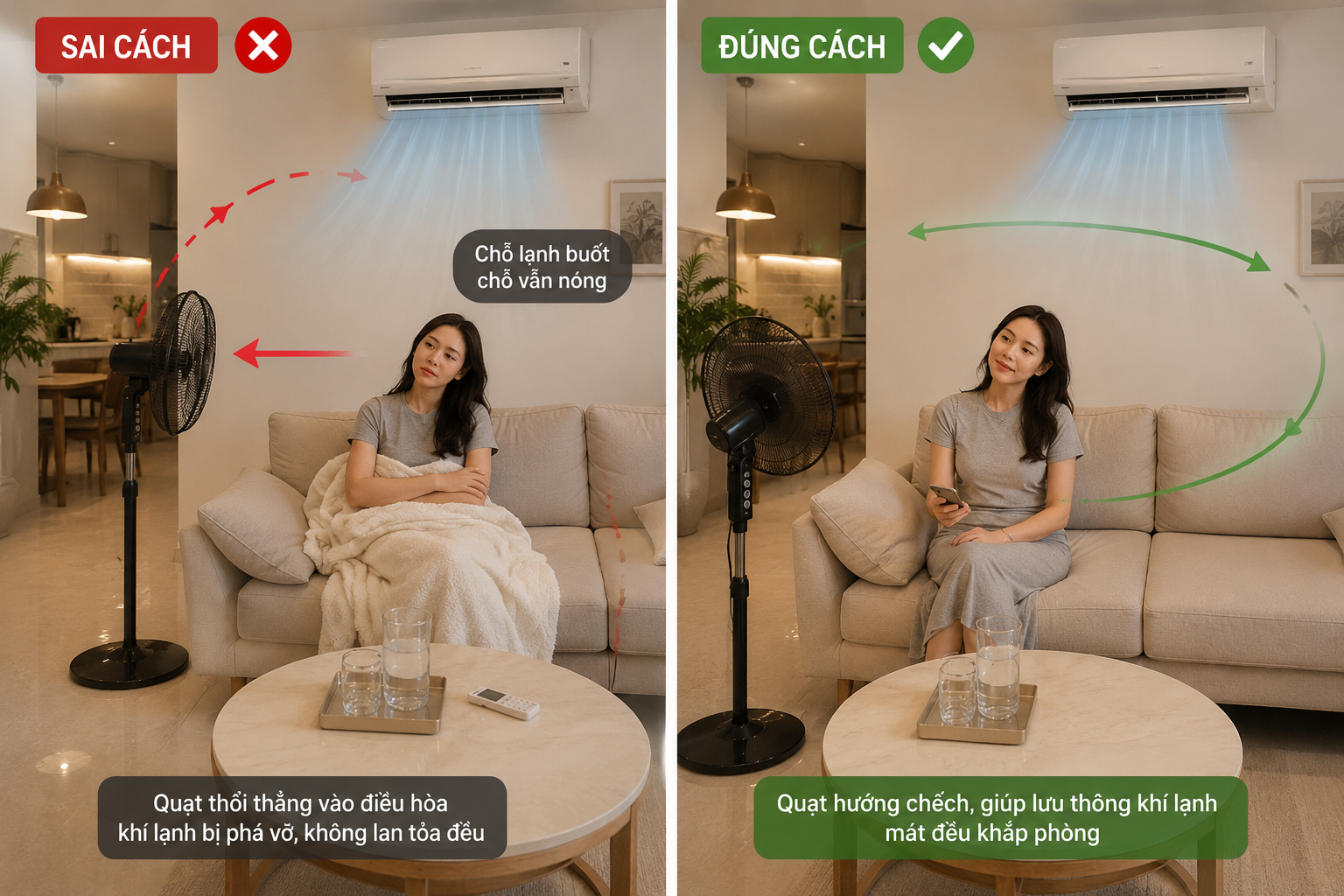 Chỉ vì đặt sai hướng quạt, tôi đã tốn thêm gần 300 nghìn tiền điện mỗi tháng - Ảnh 2.