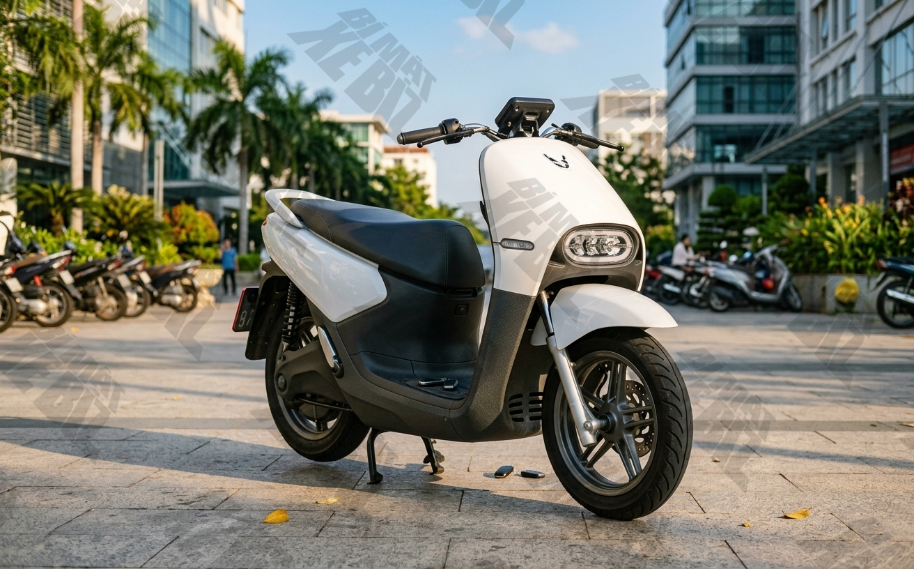 Lộ thiết kế xe máy điện VinFast mới lạ: Dáng thể thao hiện đại, ghi đông trần, động cơ gắn liền bánh- Ảnh 6.