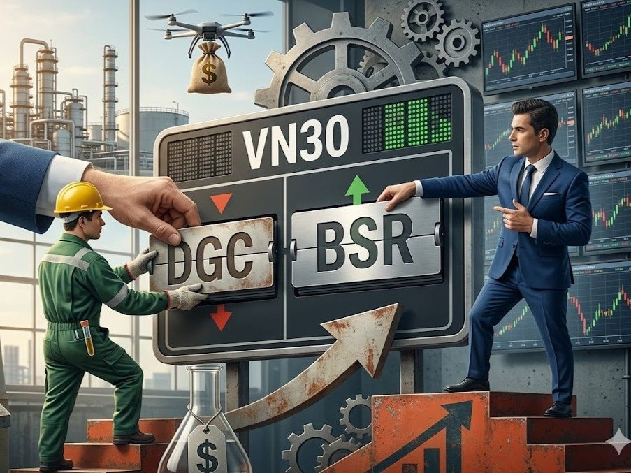 HOSE gạch tên DGC khỏi rổ VN30: BSR chính thức thay thế từ 13/5- Ảnh 1.