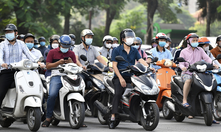 Xe máy xăng chiếm 97% trong vành đai 1 Hà Nội- Ảnh 1.