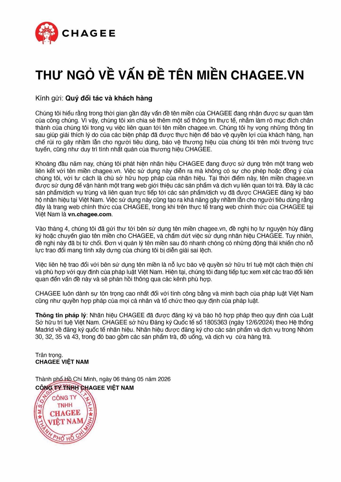 Vụ Chagee.vn: Đề xuất 'chuyển giao tên miền cho hãng trà sữa với giá 0 đồng' - Ảnh 2.