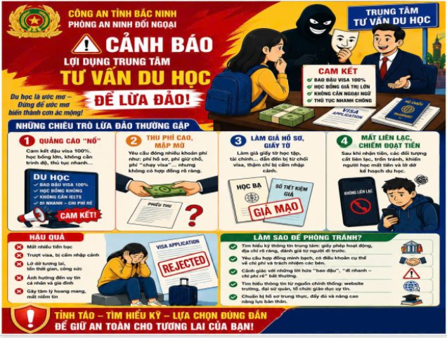 Công an cảnh báo khẩn tới tất cả người dân có nhu cầu đi du học- Ảnh 1.