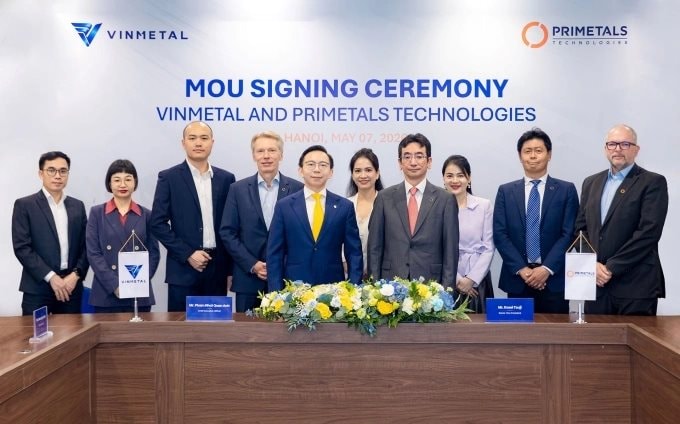 DN của tỷ phú Phạm Nhật Vượng hợp tác với “ông lớn” luyện kim top đầu TG, con trai trưởng trực tiếp ký kết- Ảnh 1.