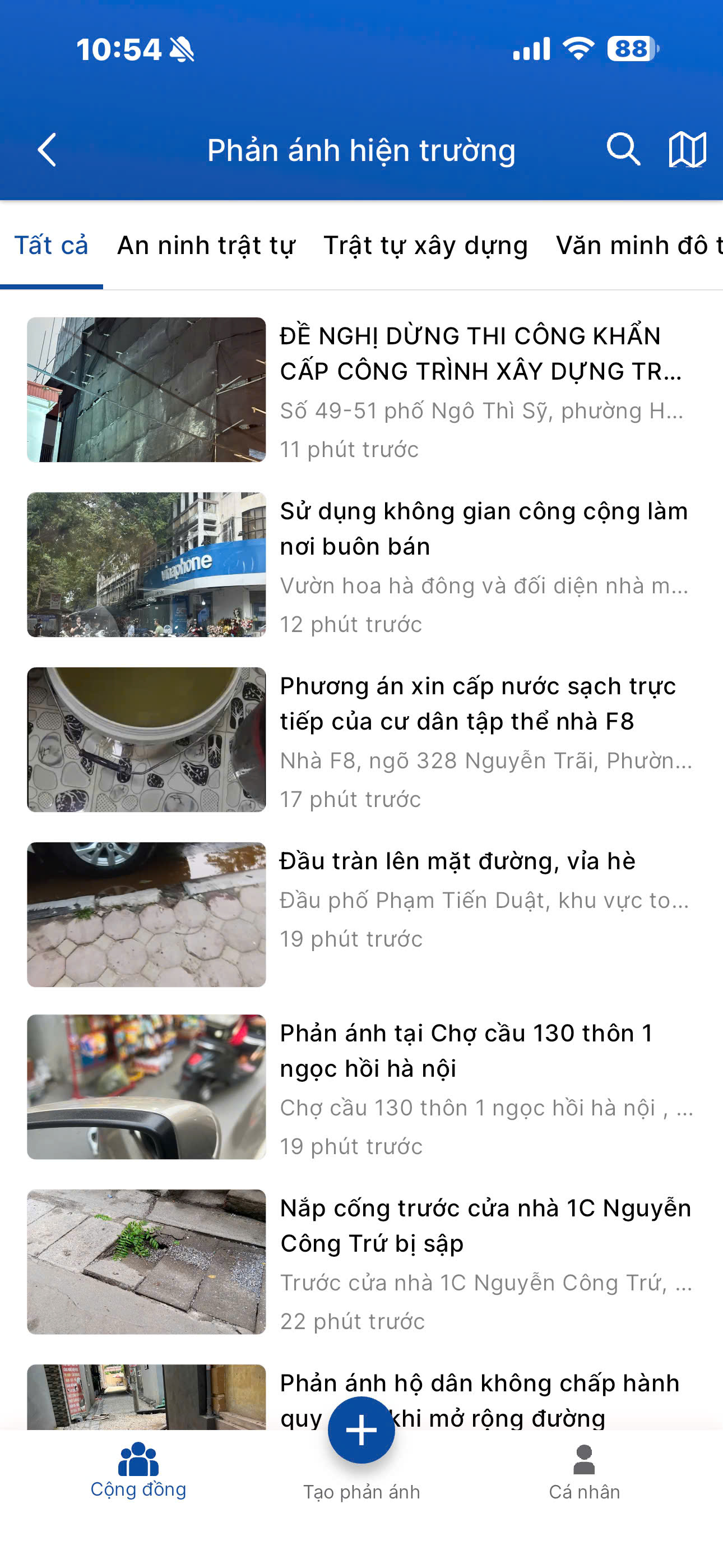 iHanoi bổ sung tính năng bản đồ số tiếp nhận phản ánh  - Ảnh 1.