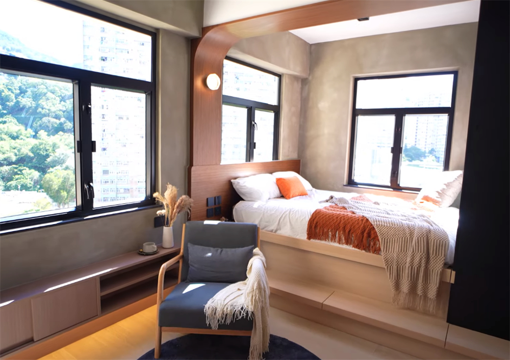 Cặp vợ chồng cải tạo căn hộ 24m² với 7 cửa sổ: Đổi chỗ bếp và nhà tắm, bỏ luôn sofa mà nhà vẫn thoáng bất ngờ- Ảnh 18.