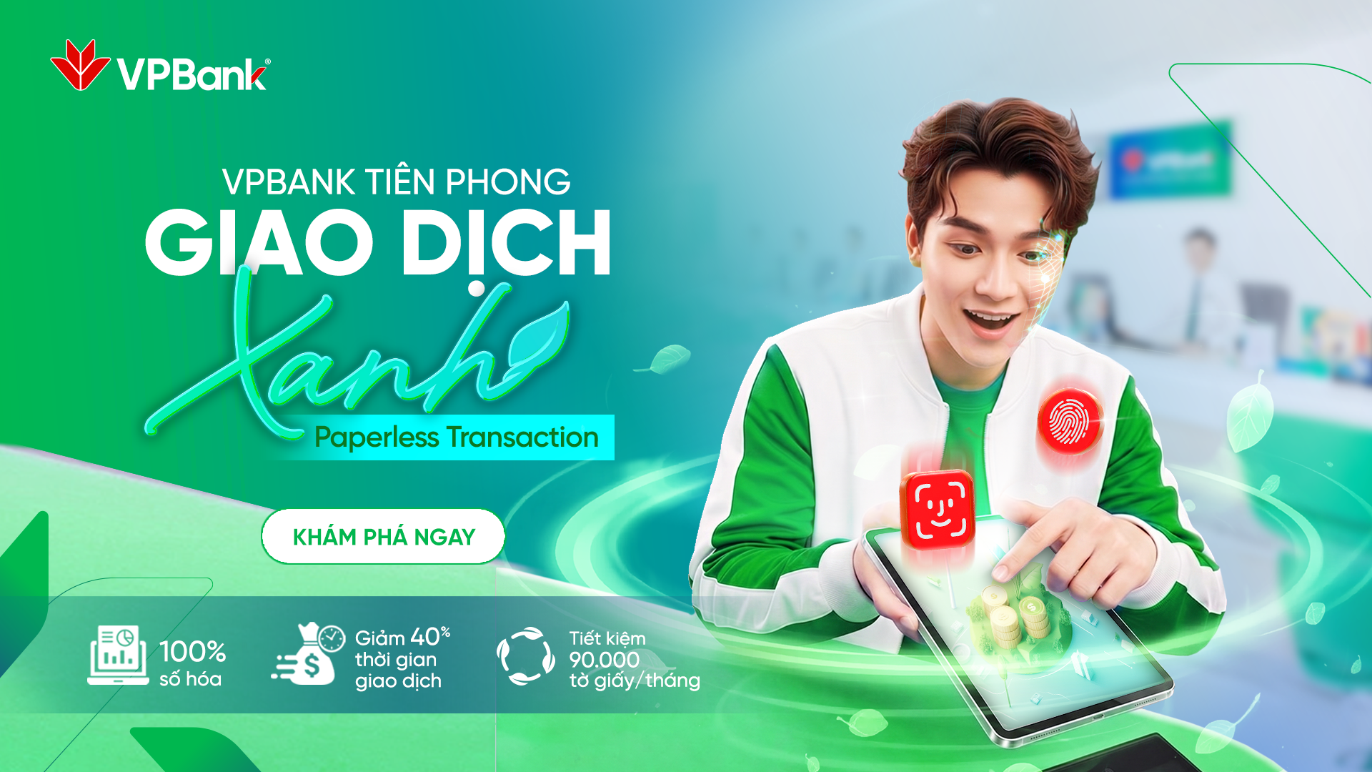 Quầy giao dịch thời 4.0: Trải nghiệm nhanh – gọn – hiện đại tại VPBank - Ảnh 1.