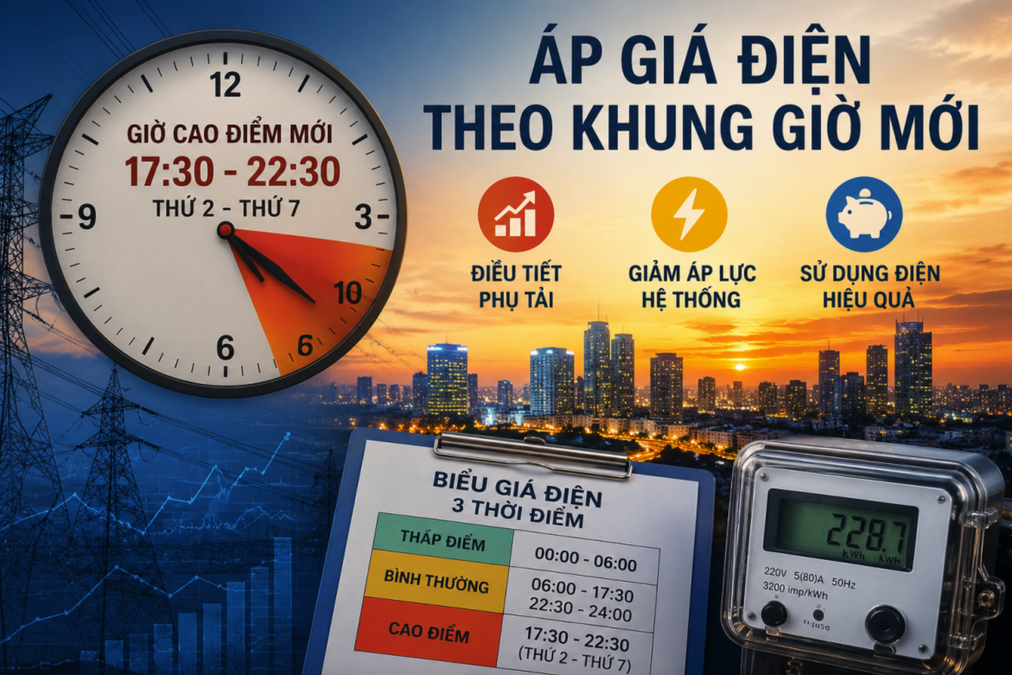 Đổi khung giờ điện cao điểm tác động ra sao đến hộ gia đình, doanh nghiệp? - Ảnh 1.