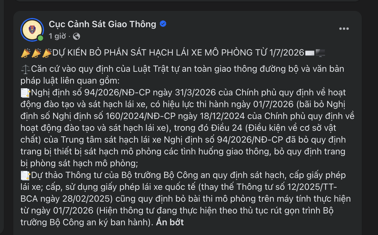 Từ 1/7, dự kiến bỏ phần thi này trong sát hạch giấy phép lái xe, người dân cần biết- Ảnh 1.