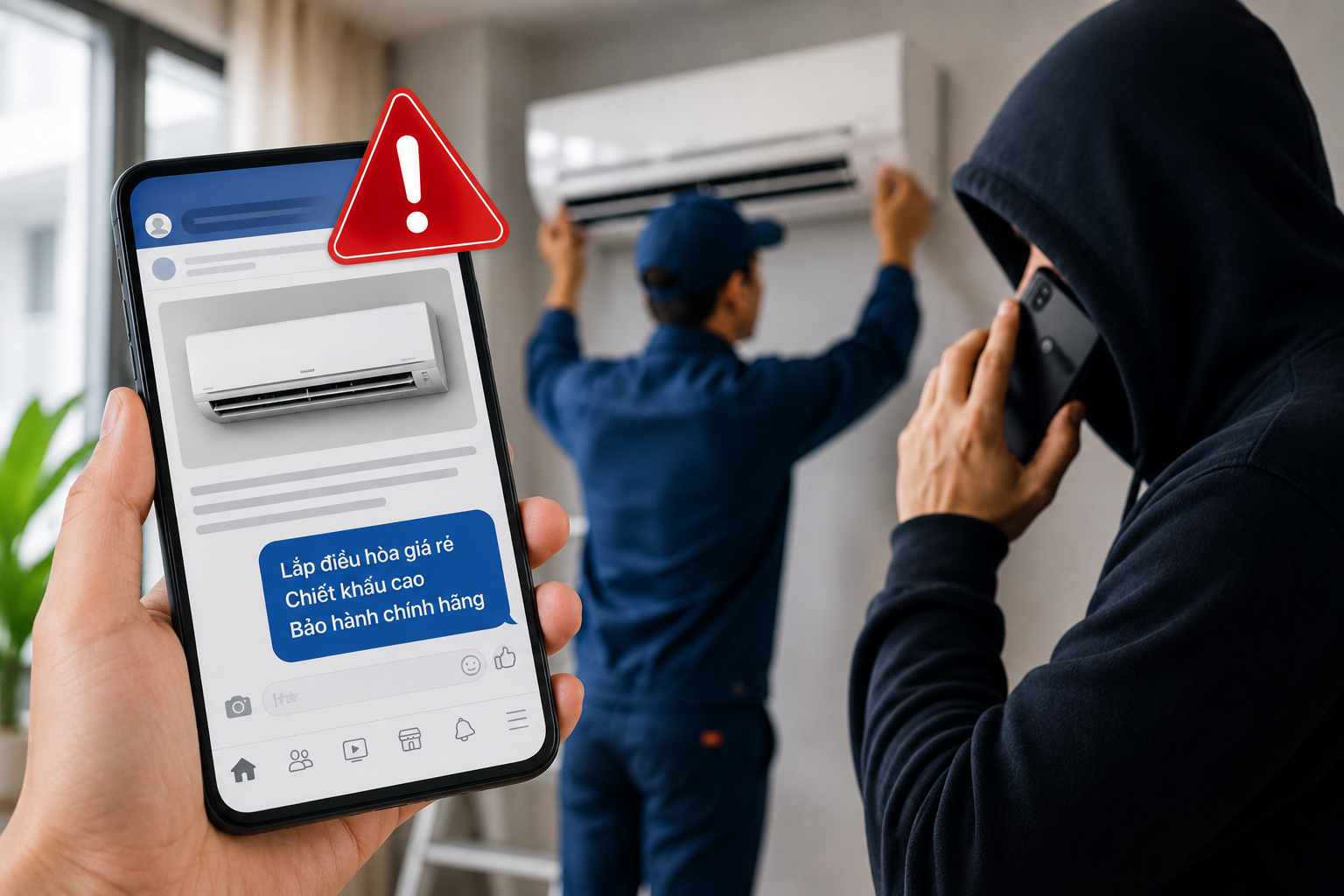 Đặt cọc lắp điều hòa giá rẻ qua mạng, nhiều người mất tiền trước khi thợ xuất hiện: Công an cảnh báo chiêu lừa đảo mới mùa nắng nóng- Ảnh 1.