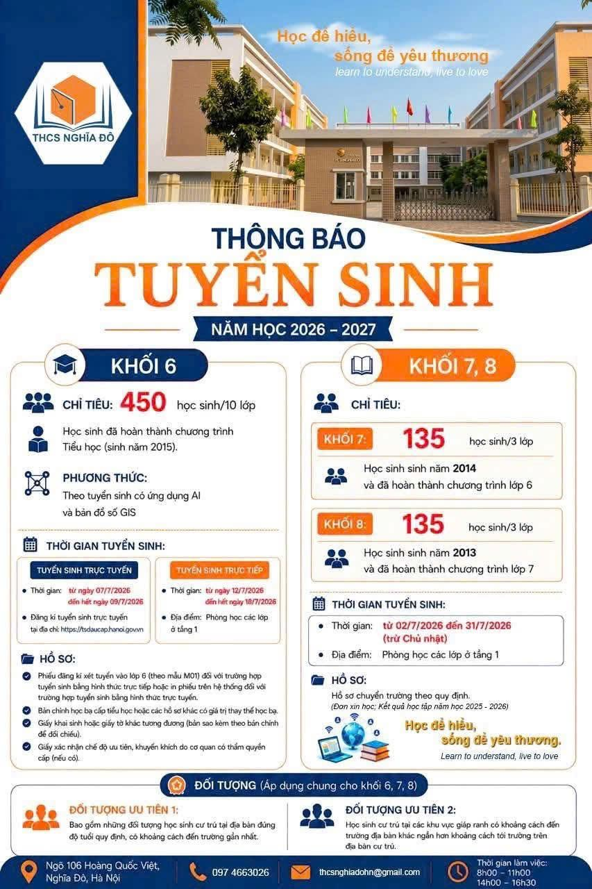 Hà Nội vừa có thêm 1 trường THCS công lập mới toanh: Rất to đẹp, tháng 7 này bắt đầu tuyển sinh, bố mẹ đừng bỏ lỡ! - Ảnh 2.