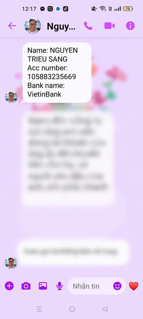 Cụ bà 76 tuổi chuẩn bị chuyển tiền vào tài khoản VietinBank mang tên NGUYEN TRIEU SANG, Công an lập tức vào cuộc xác minh- Ảnh 1.