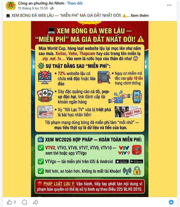 Cục An ninh mạng phát thông báo nóng tới những người đang xem World Cup!- Ảnh 3.