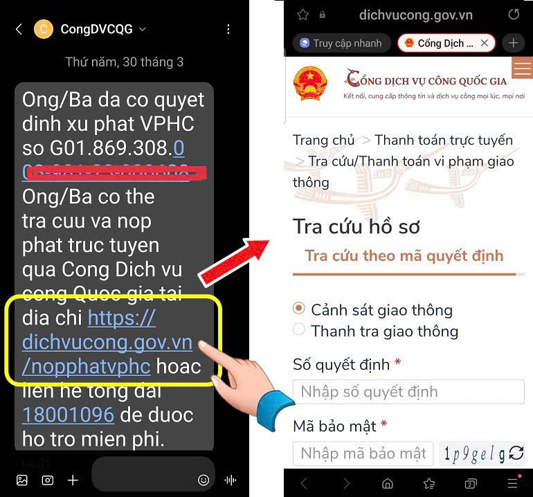 Xuất hiện thủ đoạn lừa đảo chiếm đoạt tài sản qua thông báo vi phạm giao thông - Ảnh 1. Xuất hiện thủ đoạn lừa đảo chiếm đoạt tài sản qua thông báo vi phạm giao thông - Ảnh 1.