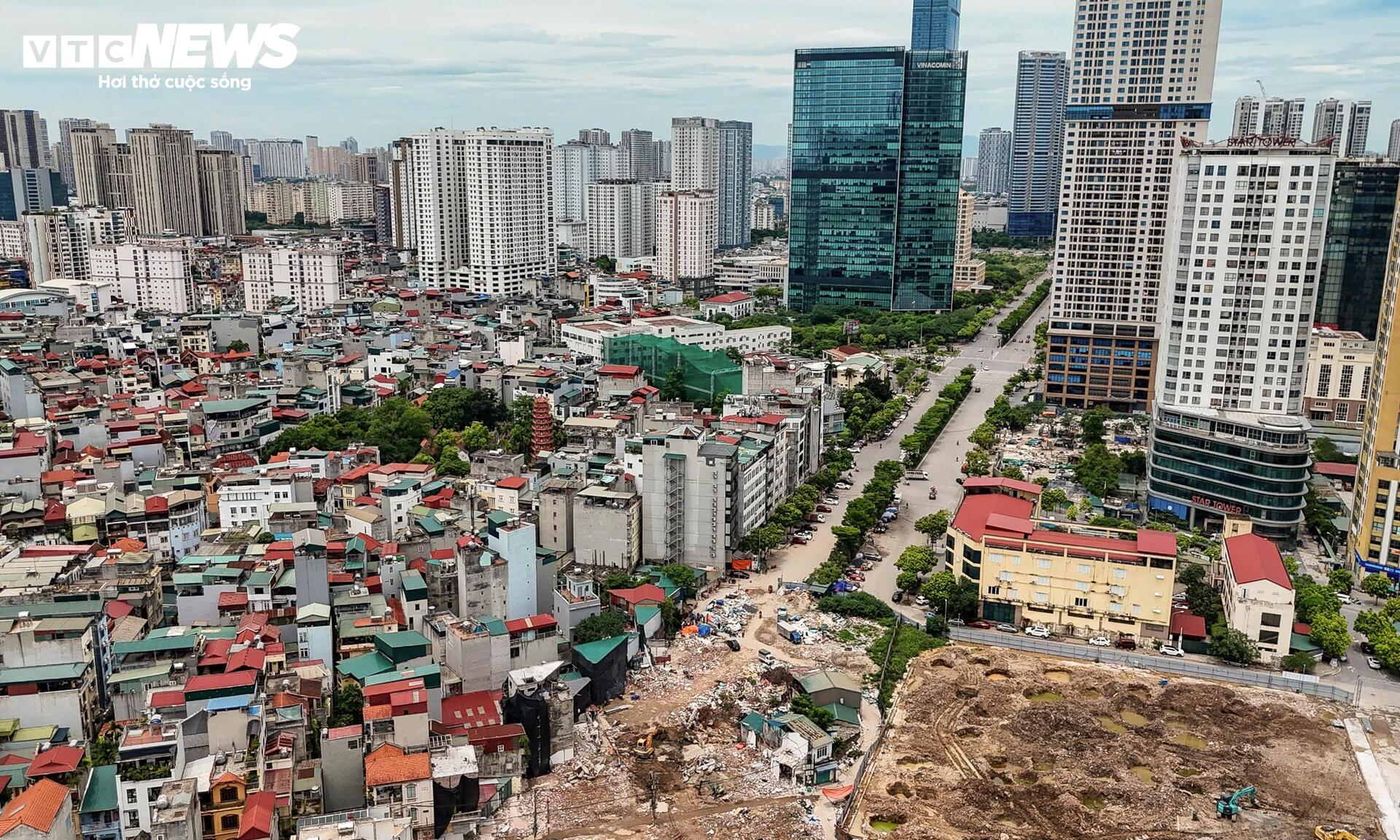 Hình hài tuyến đường Vành đai 2,5 qua Cầu Giấy sau gần 3 tháng thi công- Ảnh 9.