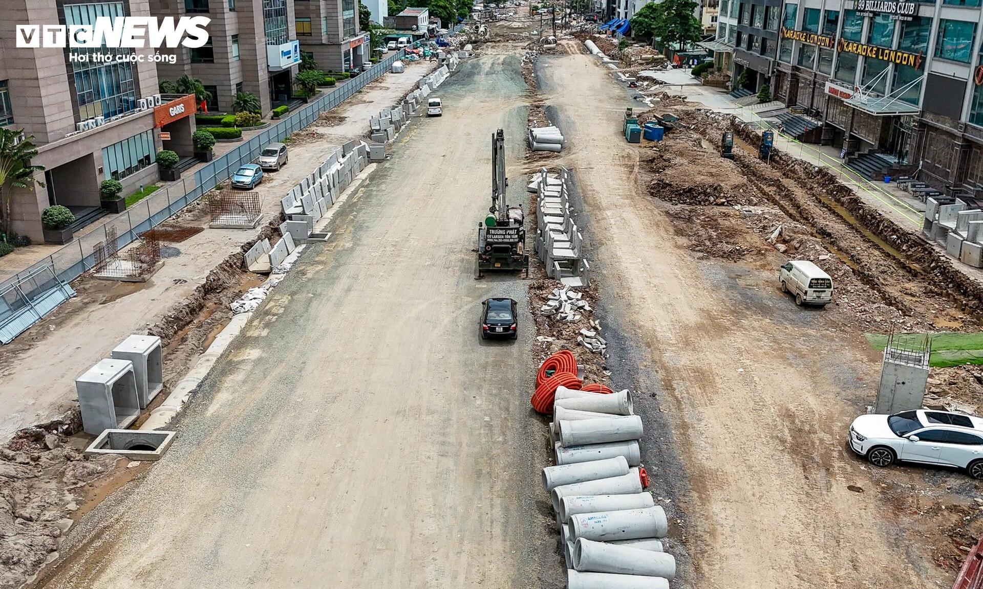 Hình hài tuyến đường Vành đai 2,5 qua Cầu Giấy sau gần 3 tháng thi công- Ảnh 12.