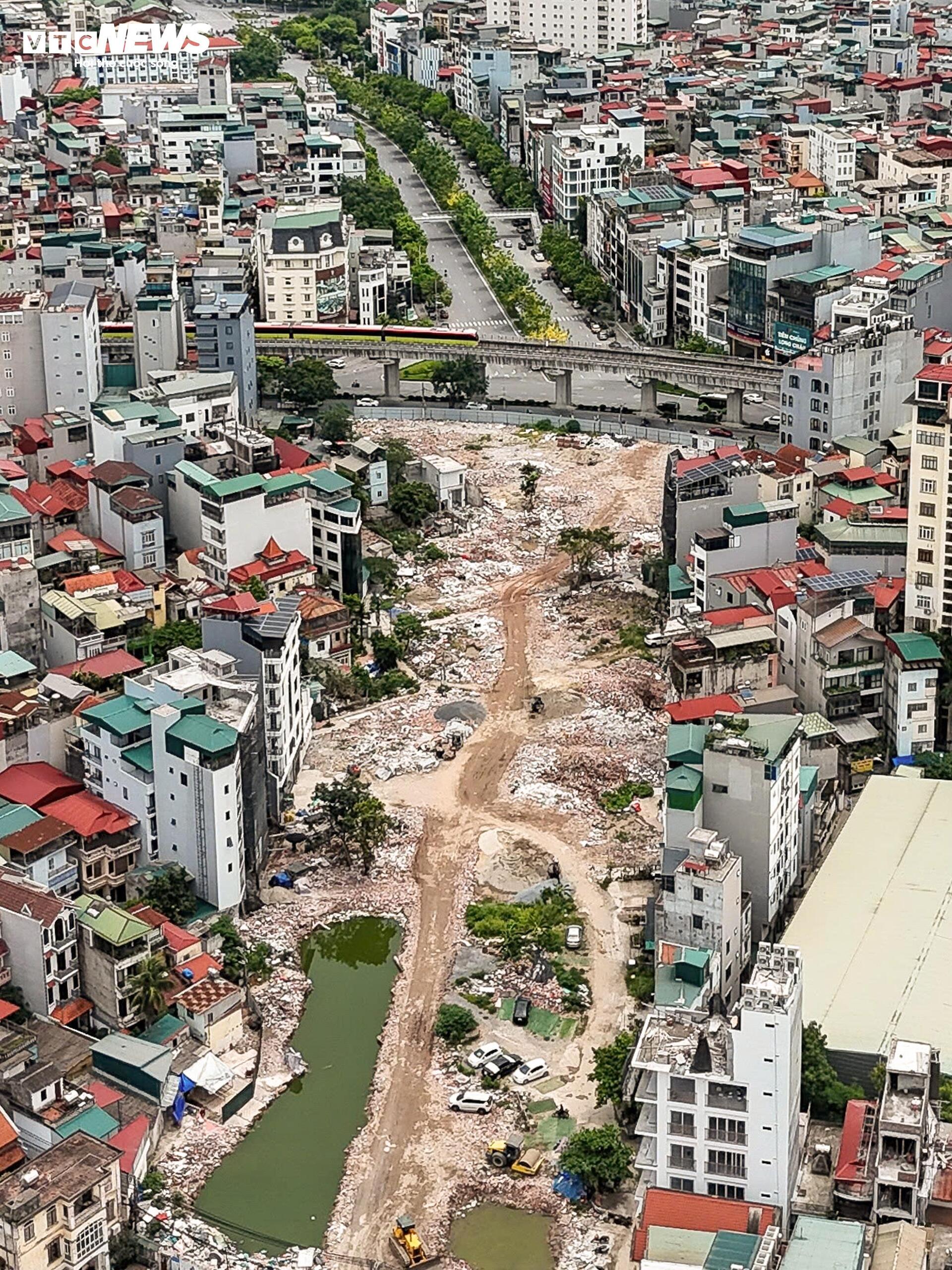 Hình hài tuyến đường Vành đai 2,5 qua Cầu Giấy sau gần 3 tháng thi công- Ảnh 14.