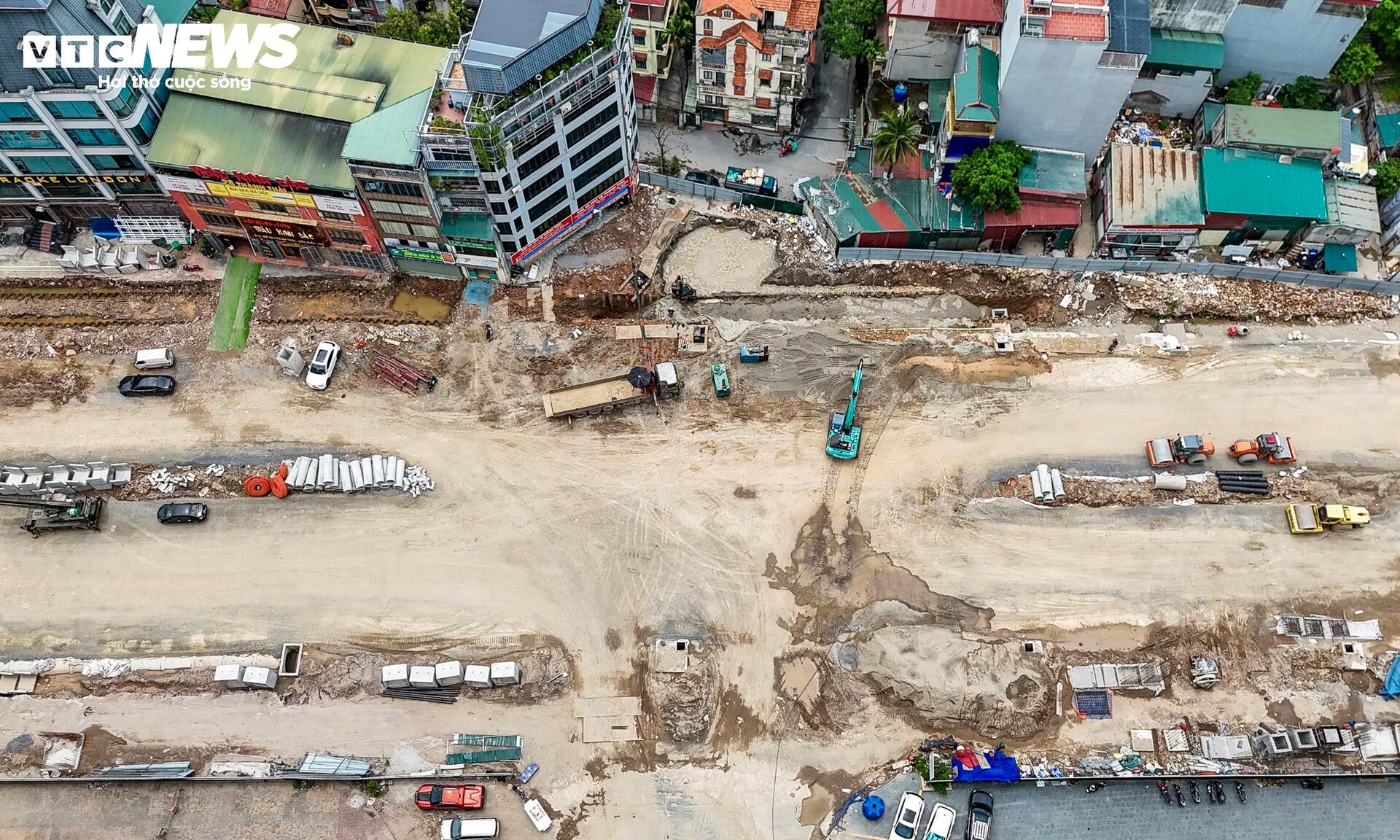 Hình hài tuyến đường Vành đai 2,5 qua Cầu Giấy sau gần 3 tháng thi công- Ảnh 13.