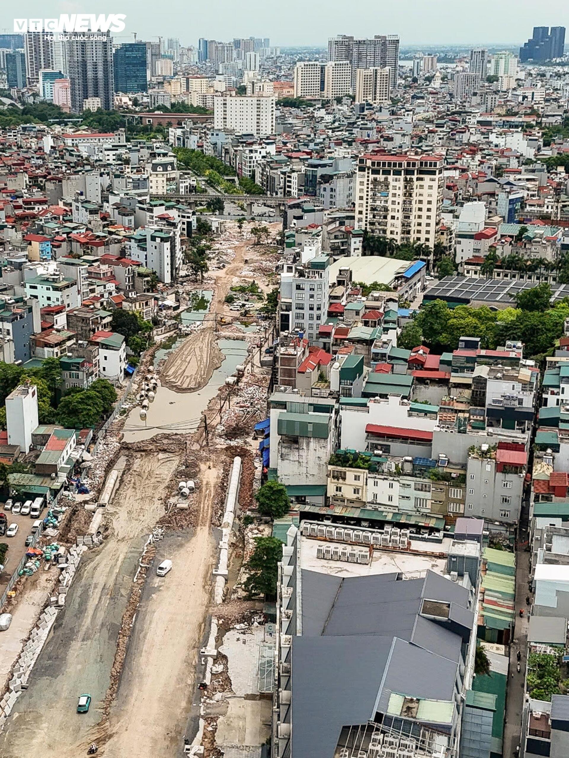 Hình hài tuyến đường Vành đai 2,5 qua Cầu Giấy sau gần 3 tháng thi công- Ảnh 5.