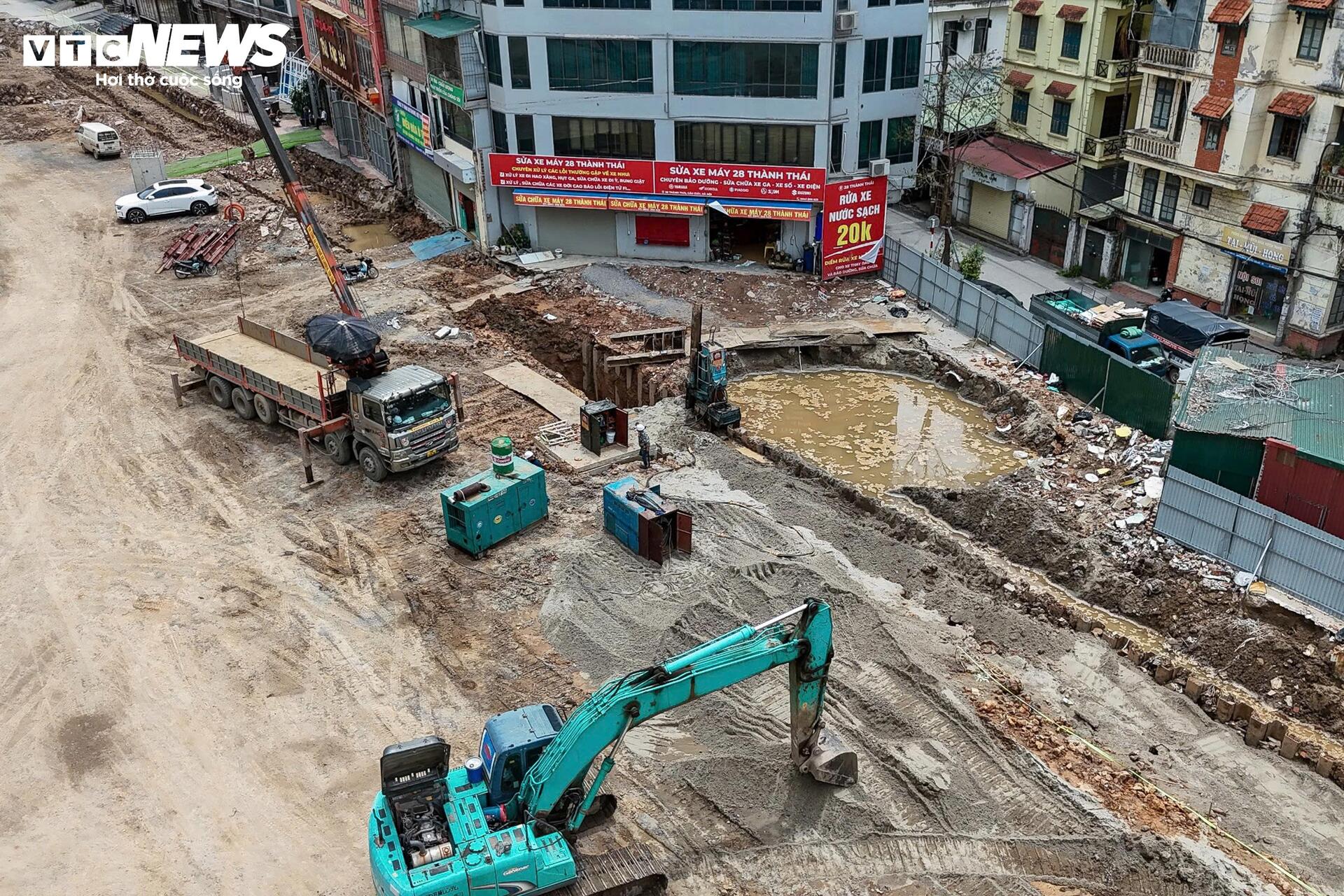 Hình hài tuyến đường Vành đai 2,5 qua Cầu Giấy sau gần 3 tháng thi công- Ảnh 7.