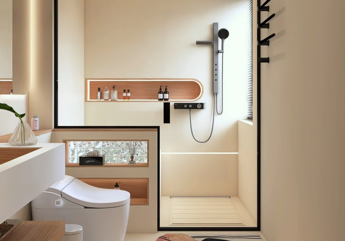 Cửa kính phòng tắm đang dần lỗi thời? 3 giải pháp được nhiều gia chủ trẻ lựa chọn vì đẹp hơn, dễ vệ sinh hơn - Ảnh 1.