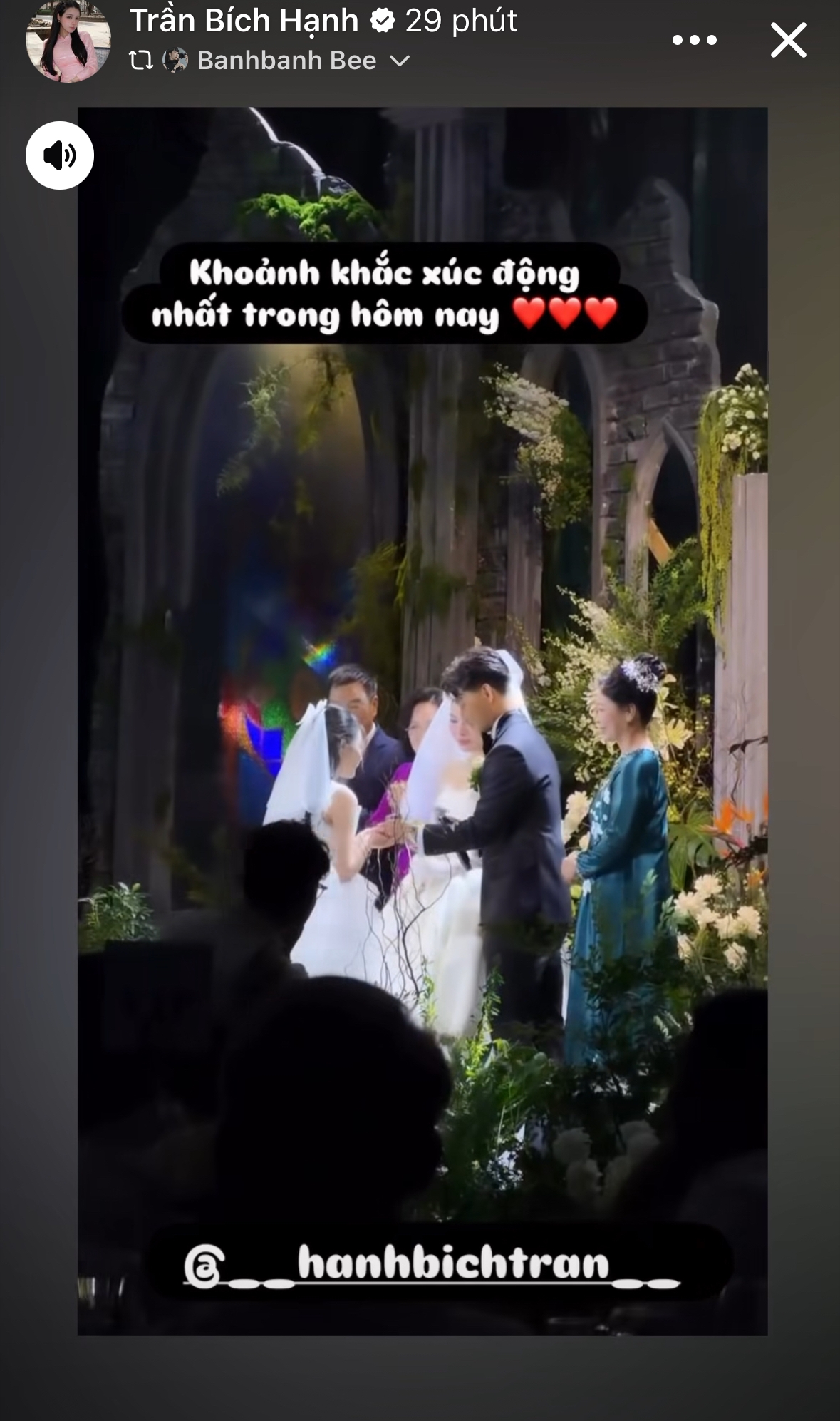 Trần Bích Hạnh công khai con riêng tại đám cưới, Văn Thanh tuyên bố: “Ba sẽ luôn ở bên bảo vệ và yêu thương hai mẹ con”- Ảnh 6.