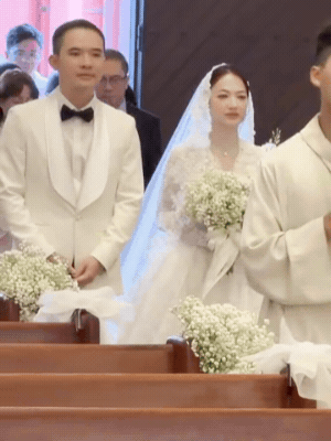 Sao nữ Vbiz ai cũng biết mặt và chồng kỹ sư bí mật tổ chức lễ cưới ở nhà thờ vào sáng nay- Ảnh 2.