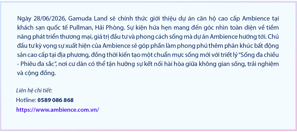 Bất động sản Hải Phòng bước vào chu kỳ mới: Dòng tiền tìm về giá trị thực, Ambience trở thành điểm sáng dẫn dắt - Ảnh 12.
