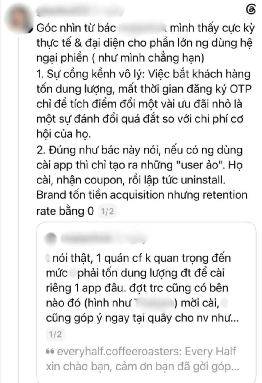 Every Half chính thức lên tiếng sau tranh cãi dừng thẻ tích điểm giấy và yêu cầu khách tải app- Ảnh 4.