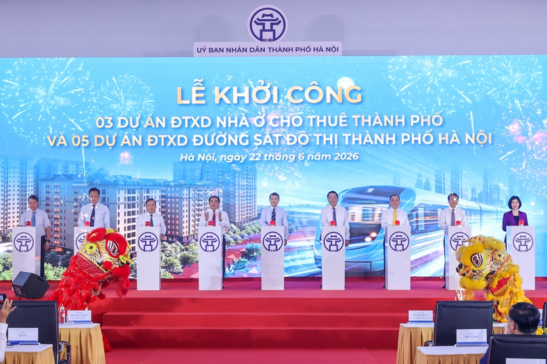 Thủ tướng dự lễ khởi công 5 tuyến đường sắt, 3 dự án nhà ở cho thuê tại Hà Nội với tổng vốn hơn 1,3 triệu tỷ đồng- Ảnh 5.